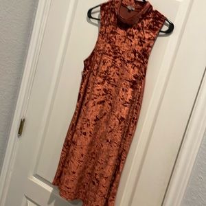 ECOTE CRUSHED VELVET DRESS